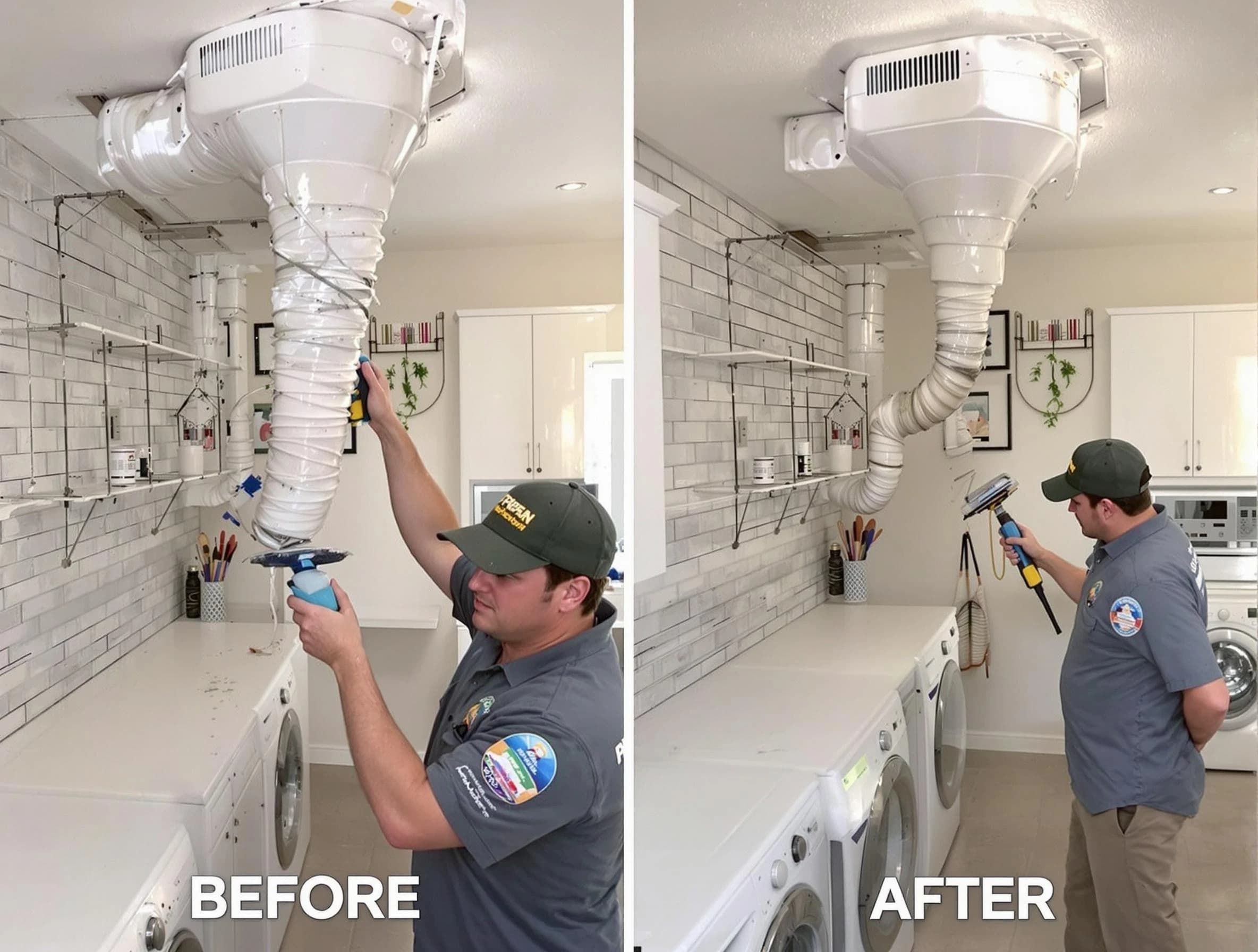 Professional dryer exhaust vent cleaning by Adams Dryer Vent Cleaning in Adams