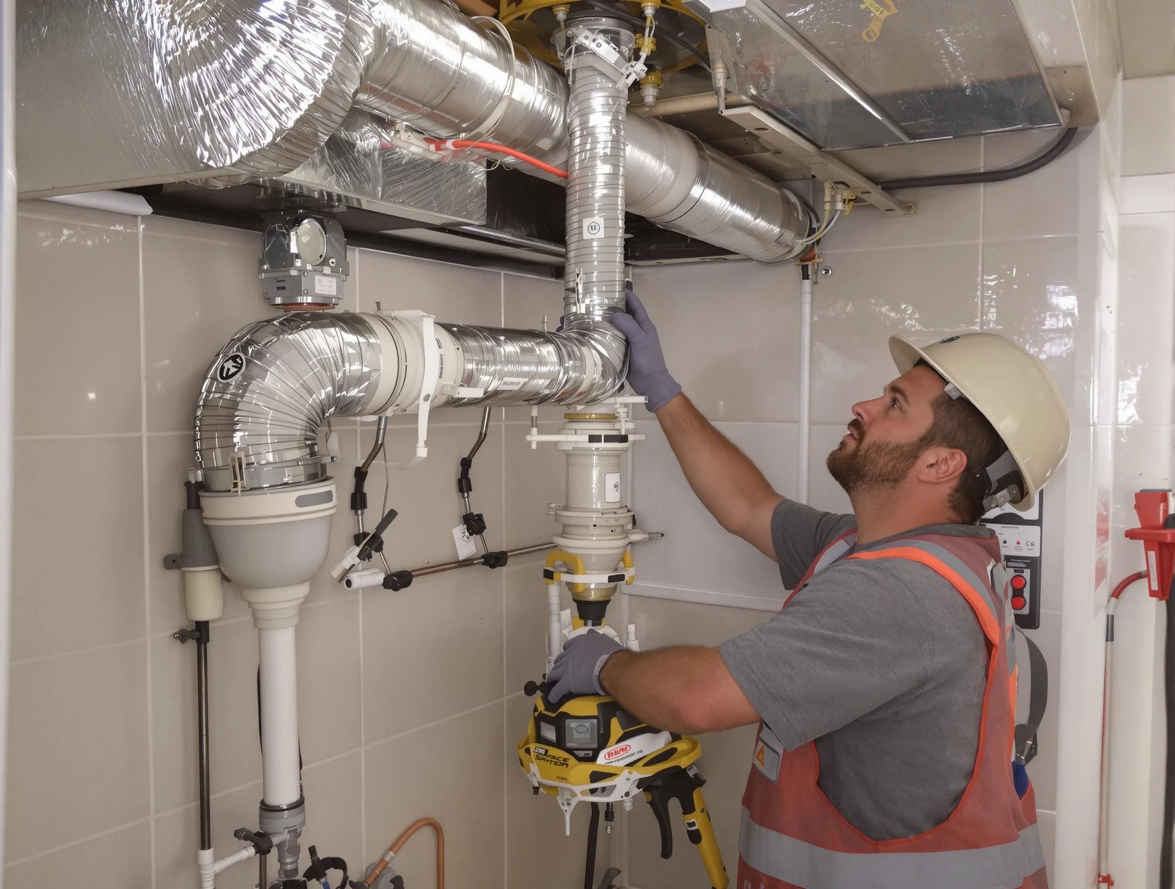 Adams Dryer Vent Cleaning expert performing professional dryer vent repair and installation in Adams