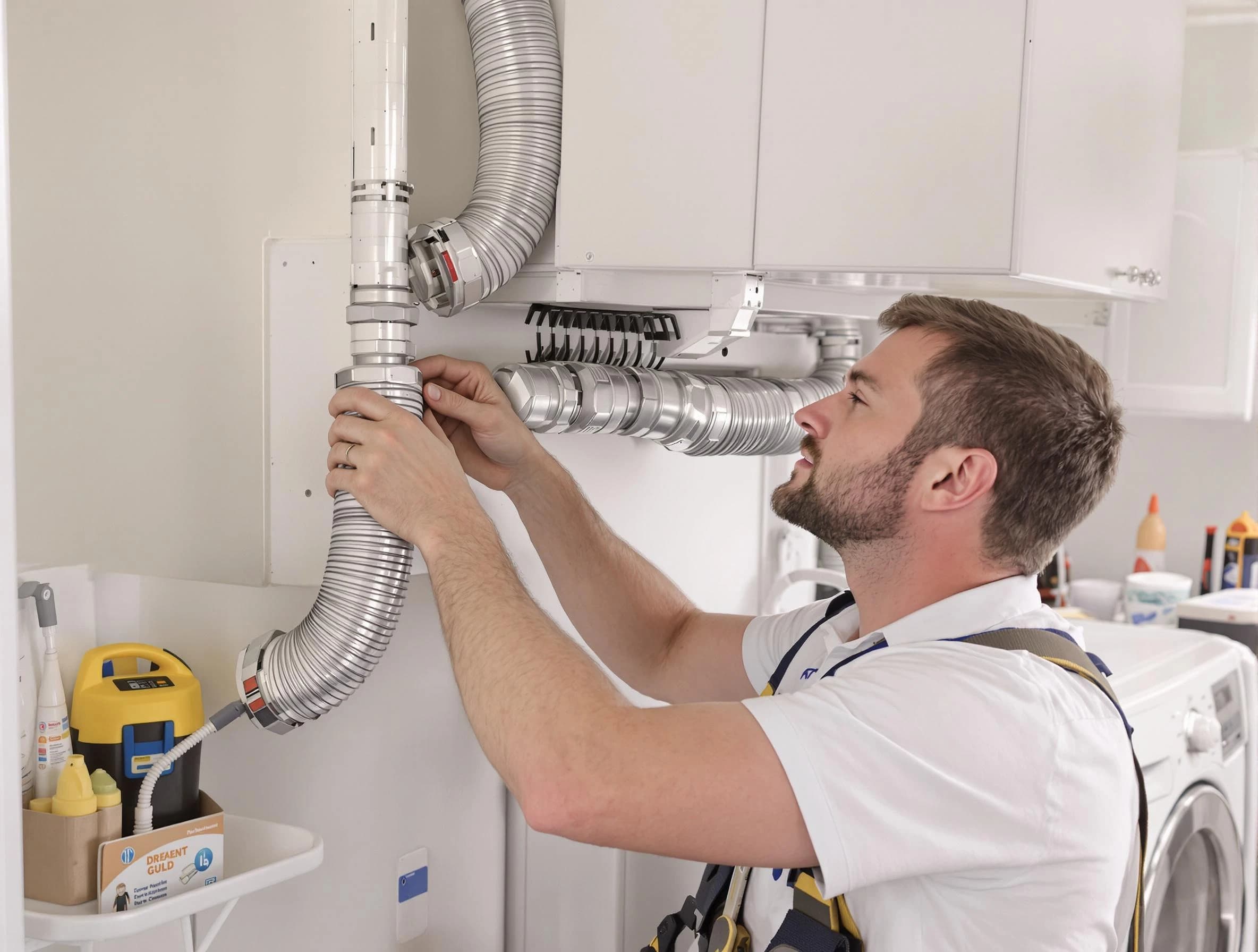 Professional dryer vent repair and installation by Adams Dryer Vent Cleaning in Adams